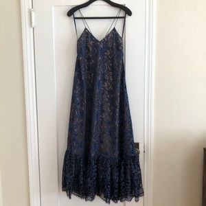 Anthropologie Moulinette Soeurs blue lace dress